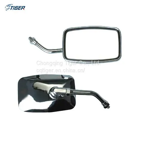 Motorcycle Square Side Mirror,rear View Mirror,10mm 8mm Thread, OEM Parts photo-3