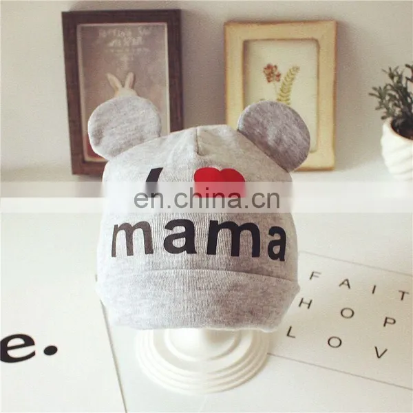Hot Selling Cute Desgin I Love MAMA Cotton Baby Cap photo-2