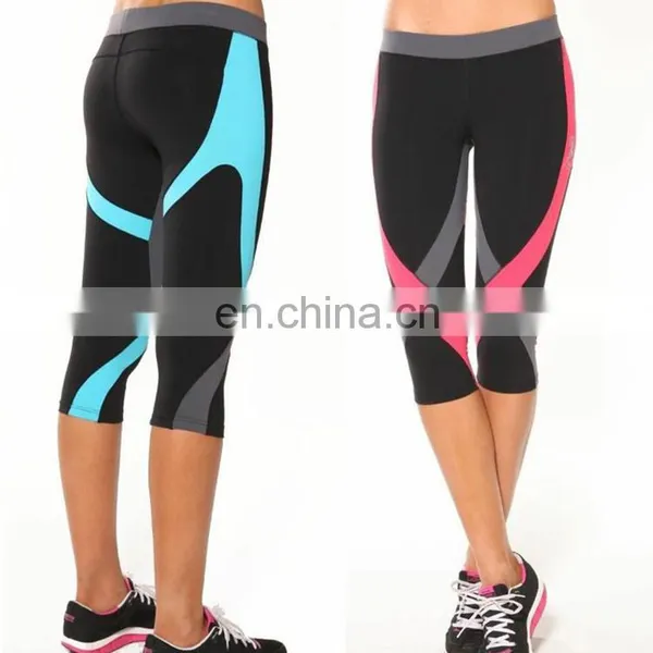 Custom Womens Polyester Spandex Fitness Yoga Pants Print Exercise Clothes Running Tights Workout Clothes photo-5