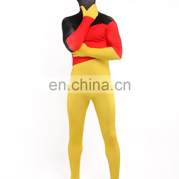 Mens Womens Zentai Germany German Flag Zentai Suit Skin Costume All Sizes photo-3