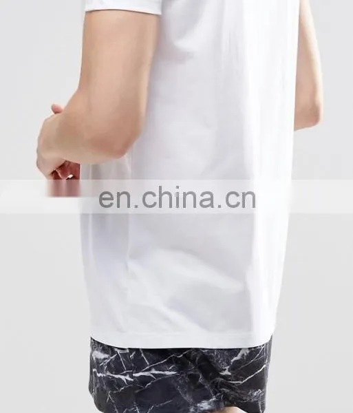 Hip Pop High Quality White Custom Your Logo 100 Cotton T-shirt photo-3