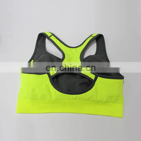 2017 Chaozhou Supplier Hot Sexy Seamless Yoga Wear Racerback Cutout Sports Bra photo-5