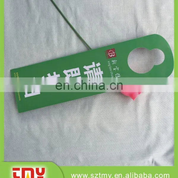 Custom Printing Plastic Hanger Hotel Room Door Plastic Hanger photo-6