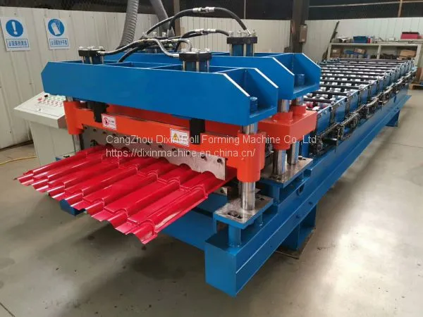 Hot Sell Roofing Glazed Step Tile Roll Forming Machine for Sale photo-5
