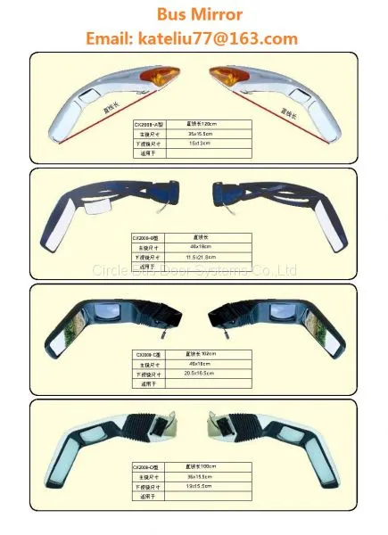 Bus Mirror for OEM,Yutong Bus,Higer Bus,Kinglong Bus,Golden Dragon Bus