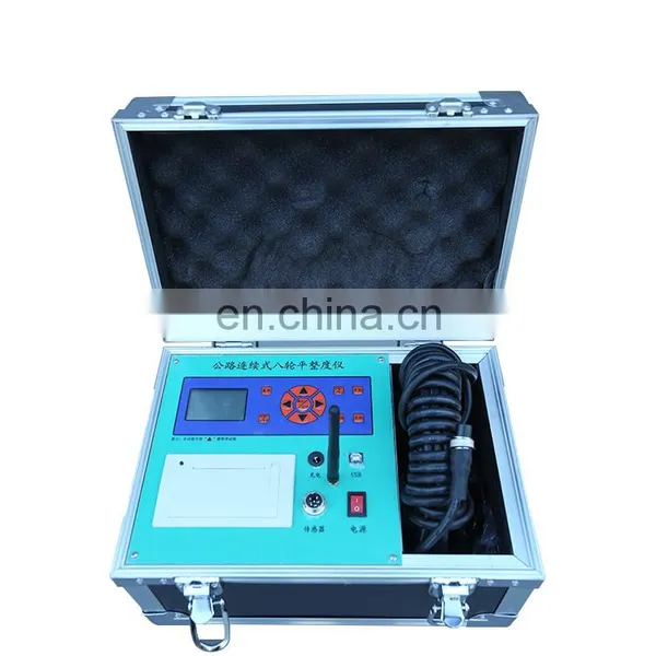 Portable Highway Continuous Eight-wheel Flatness Meter Road Pavement Surface Roughness Tester