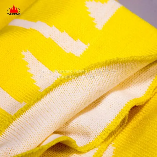 Factory Supply 100%Acrylic Super Soft Feel Baby Knitted Blanket in Stock photo-5