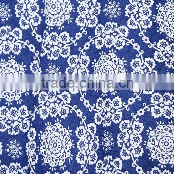 Latest Skirt Design Pictures 2016 Girls Blue Floral and Stripe Print Short Skirt Supplier's Choice photo-2