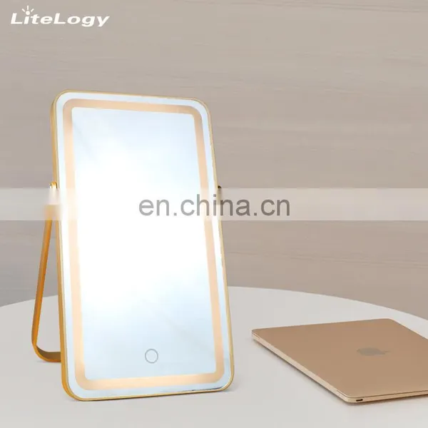 Amazon Touch Switch Screen Portable Lighted Makeup Led Mirror Light photo-5
