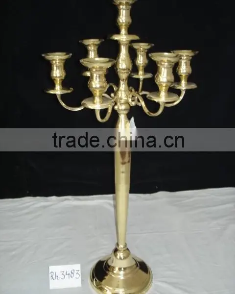 9 Lite Crystal Hanging Candelabra For Wedding photo-5