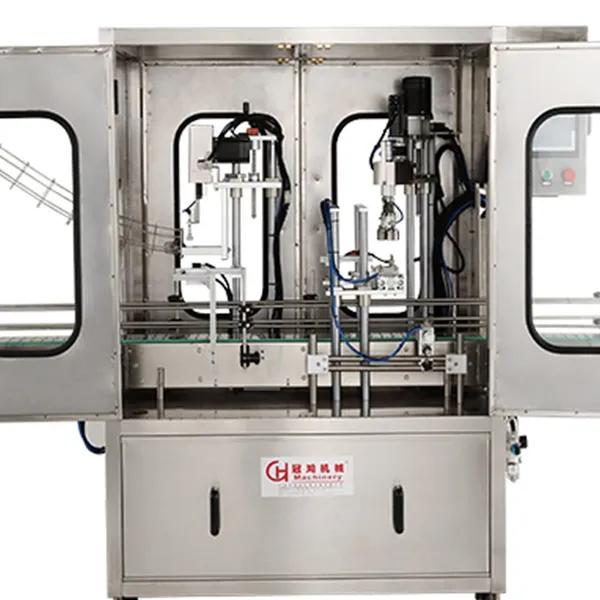Hot Sale Plastic Lids Caping Tightening Machine Lubricant Oil/cooking Oil/ Urea Automatic Capping Machine With Lid Loader photo-3