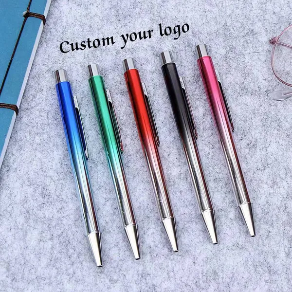 Professional Manufacture Luxury Promotional Ball Pen Colorful Metal Ballpoint Custom Pen With Logo Pen