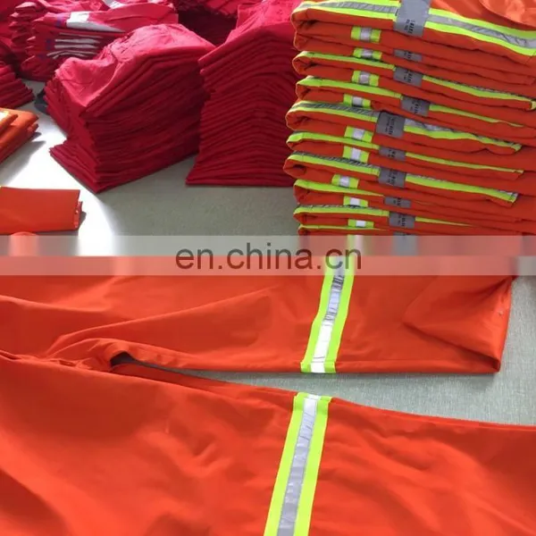 High Visibility Reusable FR Cotton Fire Retardant Clothing With Reflective Tape for Men's Working Safety photo-5