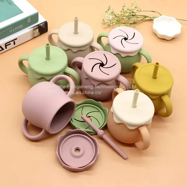 Brand New for Babies Educational Food Grade 360 Trainer Cup and Snack Catcher Mushie Snack Snack Cup Holder photo-5