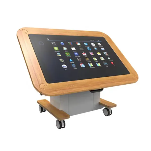 67 Inch Intelligent Inquiry Machine Lift Inquiry Platform Virtual Teaching Desk Medical Touch Screen photo-2