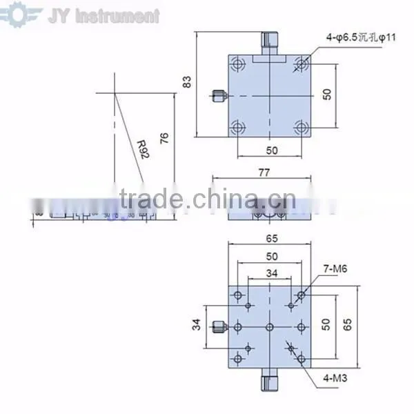 Manual Goniometer Stage, Goniometer Moving Stage, Manual Positioning Stages, Positioning Tables, Manual Stage +/-10 photo-2