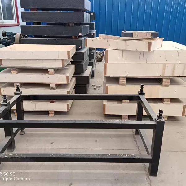 Marble Platform With Thickened Square Steel Bracket 00 Grade Adjustable Level Support Frame Adjusting Jacking Platform Base Granite Slab Bottom photo-4