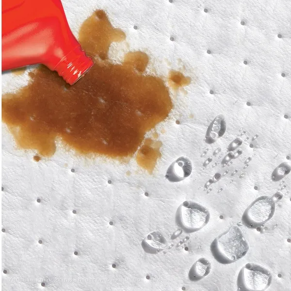 Oil Absorbent Pads Meltblown Medium-Weight Sonic Bonded White photo-4