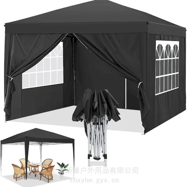 Folding Gazebo Party Tent 10x10 Feet Commercial Sunshade Tent Pop-up Awning photo-4