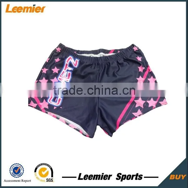 Girls' Custom Sublimation Slim Fit Gym Short