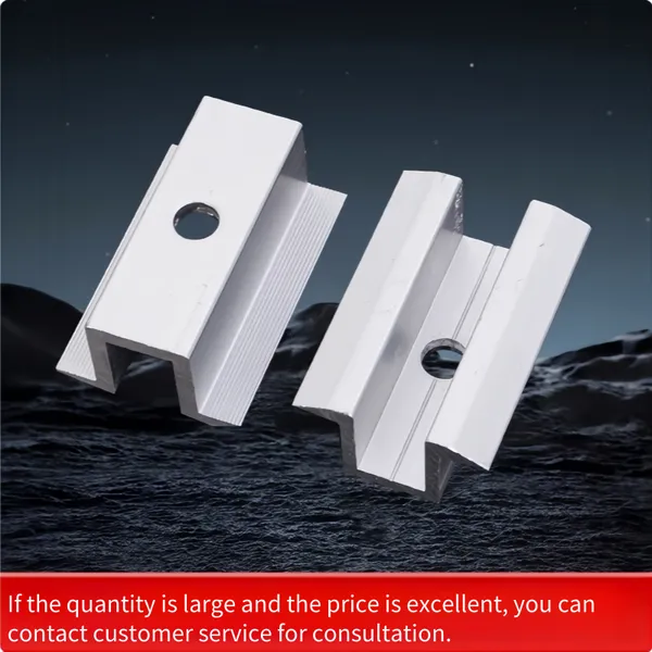 Photovoltaic Bracket Accessories - Aluminum Alloy Adjustable Side Pressure Blocks for Solar Panels photo-2