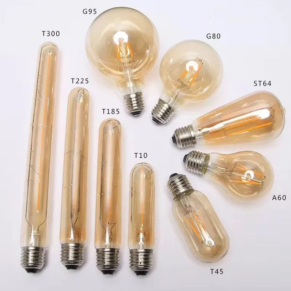 G80/G95/G125 Round Glass LED Lamp Light Bulbs LED Filament Light Bulbs photo-3