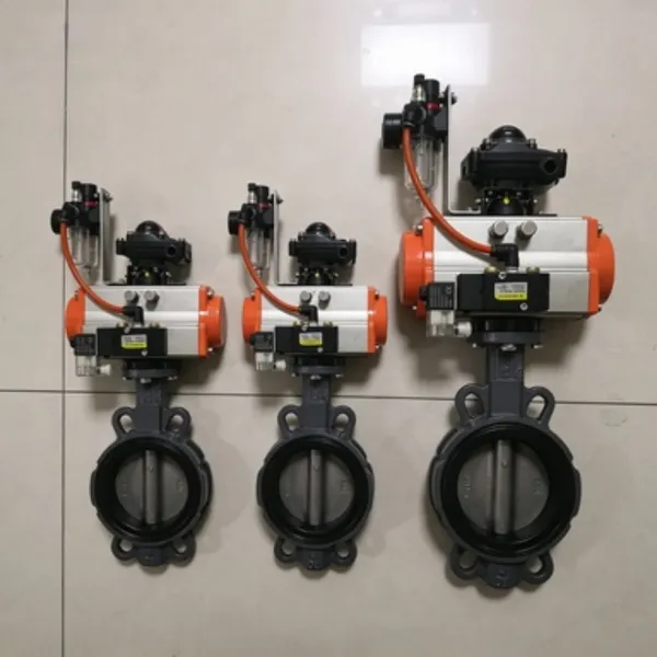 Marine Wafer Pneumatic Butterfly Valve With Solenoid for Seawater Cooling Systems, GB/T3036-94 photo-2