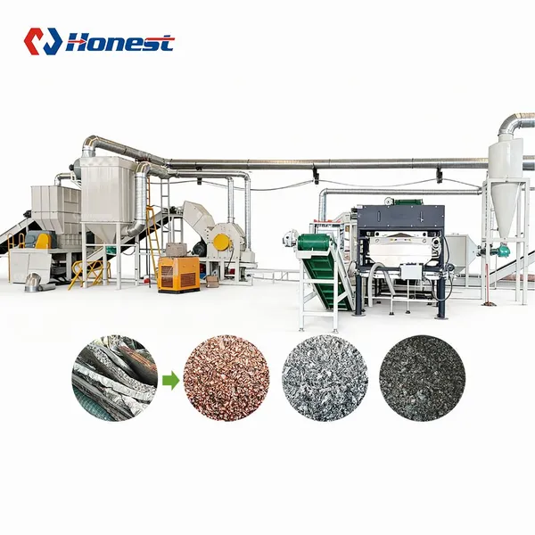 Copper & Aluminum AC / Car Radiator Recycling Production Line photo-3