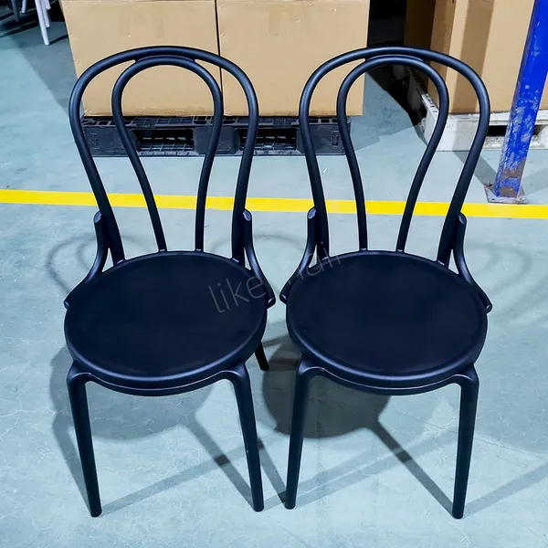 Modern Plastic Durable Dining Chair 3-Year Warranty-Single Seat for Cafe Restaurant Wedding Banquet Hotel Lounge Outdoor Use photo-2
