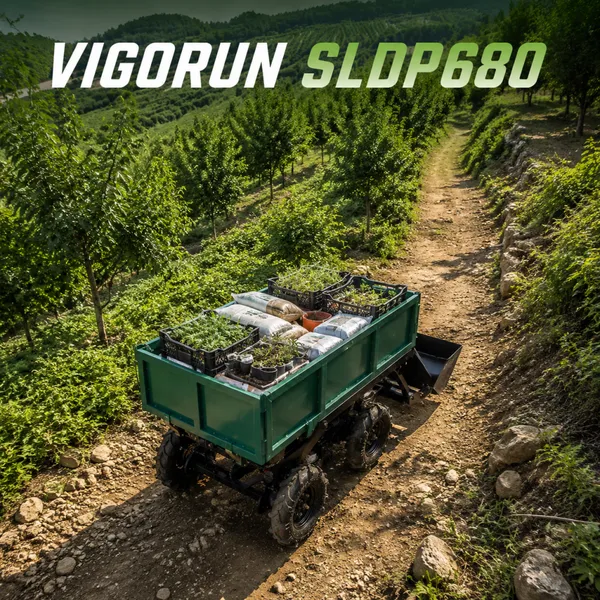 Multi Purpose Remote Control Dumper Transporter Hybrid Powered Tracked Carrier for Orchard Farm photo-3