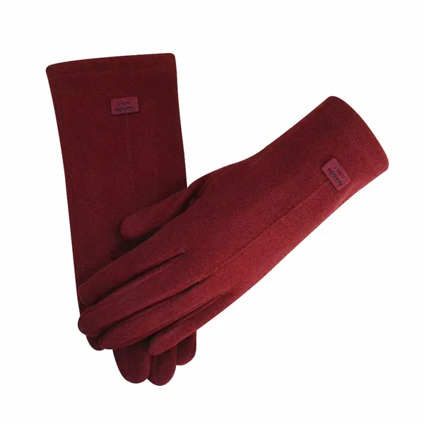 Stylish Custom Finger Gloves for Women - Warm Grey Winter Outdoor Gear photo-5