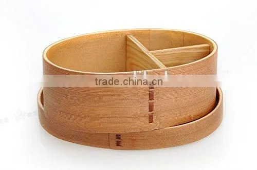Round Wooden Tableware Lunch Box photo-5