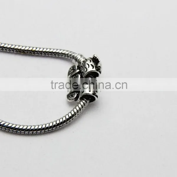 Creative New Style Owl Shape Large Hole Beads DIY Anti-Silver Bracelet Beads With Hole Accessories photo-2