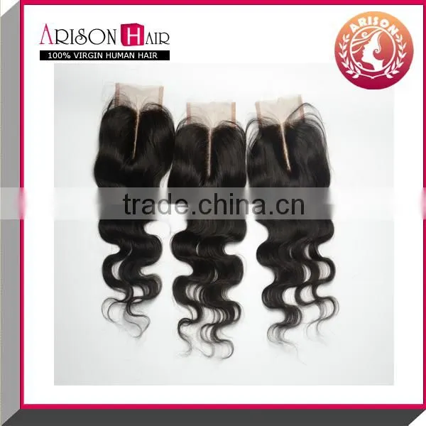 2016 New Sale Free Shipping Body Wave 100% Brazilian Virgin Hair Lace Closure photo-4