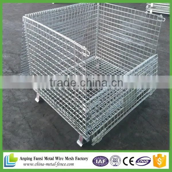 Folding Zinc Coated Warehouse Cage photo-3