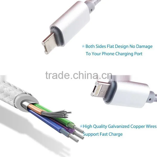 High Quality Unique 2-in1 Charging and Micro Data USB Cable photo-2