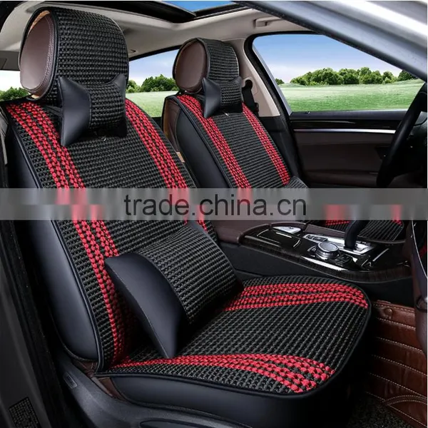 Universal Car Full Set Type PU Silk Adult Seat Cushions for All Seasons photo-4