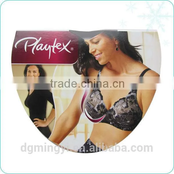 Oval Cupcake Paper Header Cards, Woman Underwear Header Card Label