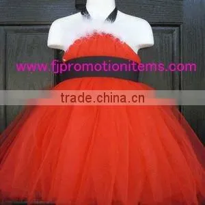 Santa Feather Tutu, Christams Long Dress Feather Skirt,prom Dress Long,wholesale Girls Tutu Dress,girls Party Dresses Kids photo-3