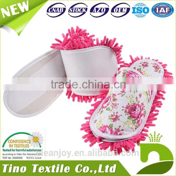 Clean Felt Shoes Cheap Price Kitchen Dust Chenille Mop Slippers photo-5