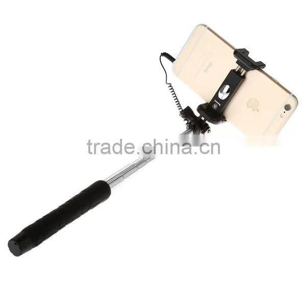 Baseus 13.5-70cm Selfie Stick View Series Mini Selfie Stick Stainless Steel Wire Control For Mobile Phone TB-0235 photo-4