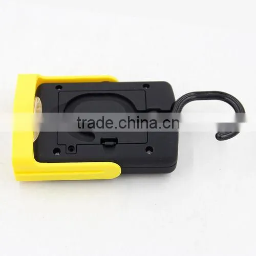 Powerful Rotating Magnetic 3LED + 3W COB Work Light With Hook photo-4