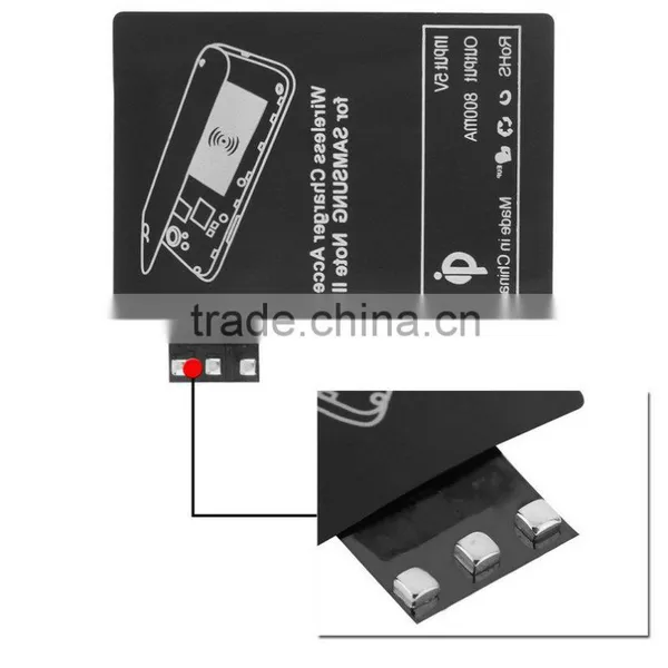 Qi Wireless Charger Receiver Card Black for Samsung Galaxy Note3 III N7100 Wholesale photo-5