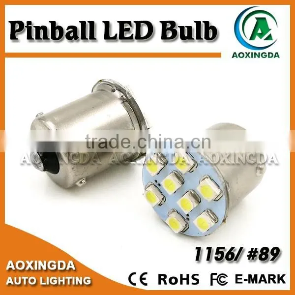 12V 13V 3528 8 SMD Bayonet Base #89 Pinball Led Bulb photo-4