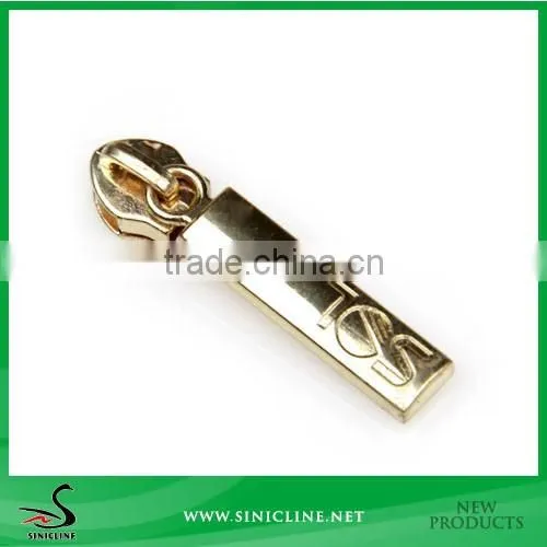 Sinicline Gold Plating Technology Metal Zipper Puller Use for Bag,Shoes and Garment