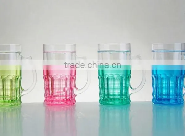 16oz Double Wall Beer Ice Mug With Beer-colored Water,freezer Mug With Liquid photo-3