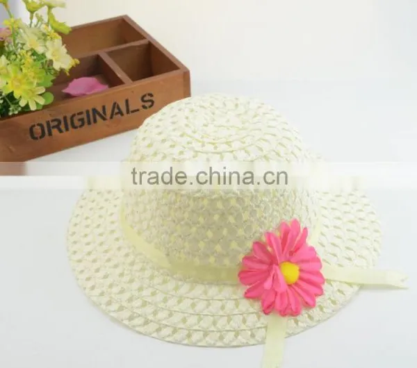 Sunflower Children Straw Hat,Wholesale Crochet Straw Hat For Chirldren photo-3