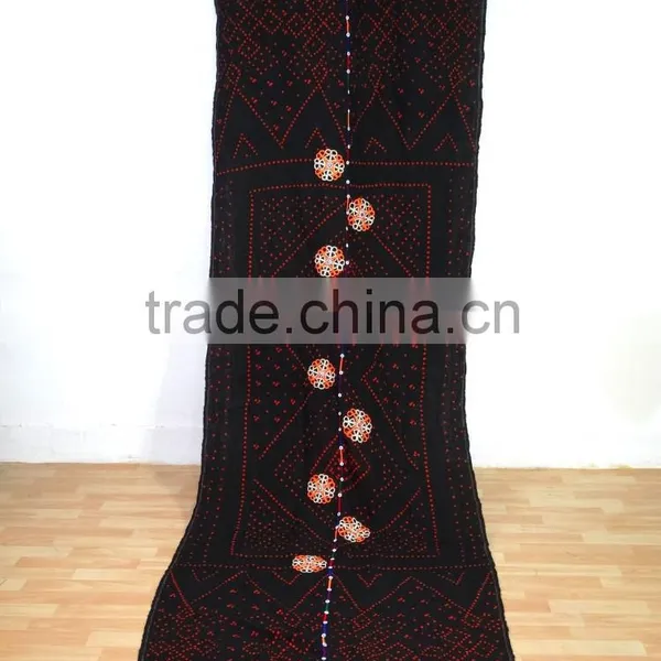 Antique Rabari Scarve Vintage Rabari Shawl Gypsy Kutch Rabari Blanket Throw Rabari Tapestry Wall Hanging photo-2
