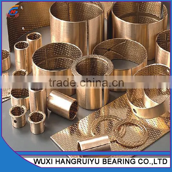 30mm Bore Sintered Cast Bronze Bushing Sleeve Bearings 35 mm Length With Self - Lubricant Reservoirs