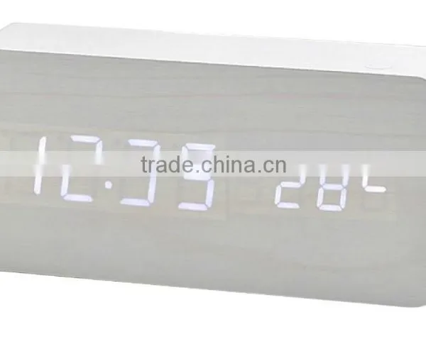 2015 New Hot Selling Digital LED Wooden Clock S712 Meet CE and Rohs Best for Gift photo-5